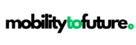 Logo for Mobility to Future, featuring the brand name in a sleek black font with the word 'to' highlighted in green, symbolizing sustainability and progress in mobility.