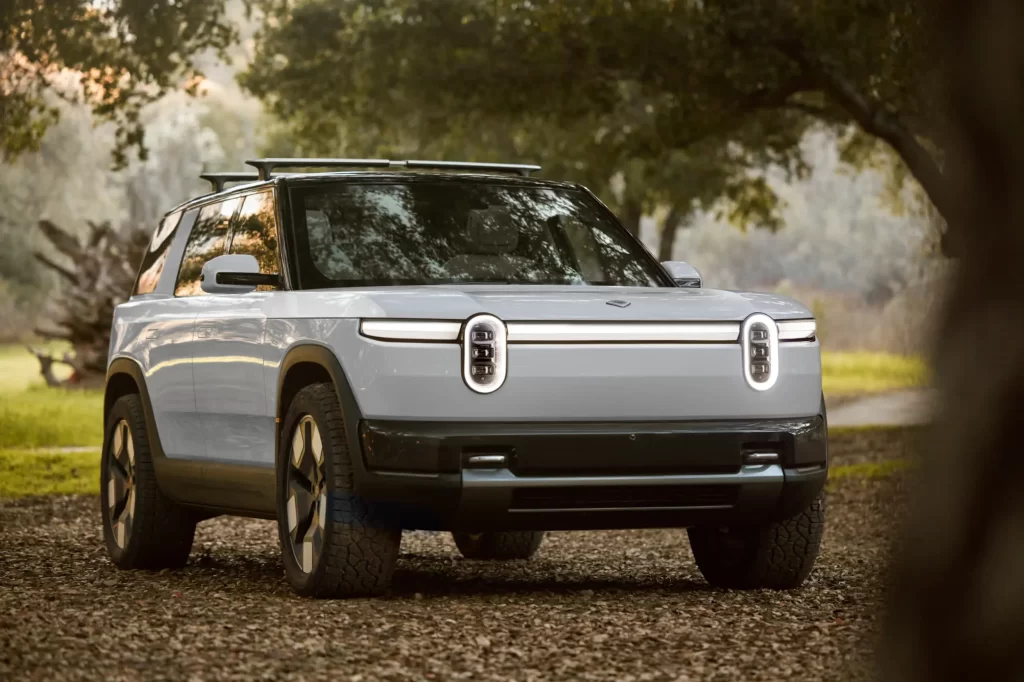 The Rivian R2 is an adventurous addition to the lineup of new electric cars, designed for rugged terrain with a focus on sustainability and off-road capability.